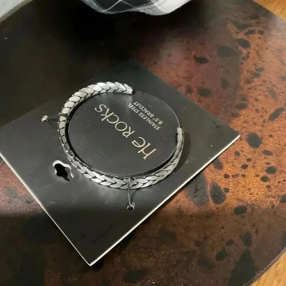 NWT Men’s He Rocks Stainless Steel 8.5” Bracelet